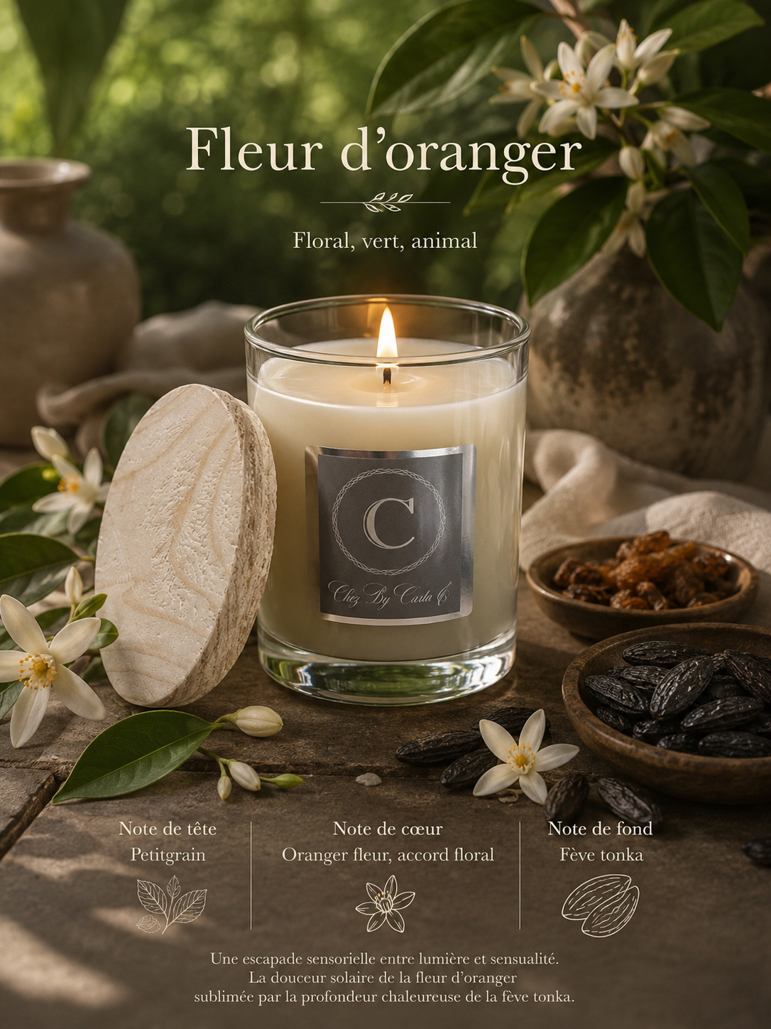 Scented candle - Orange Blossom