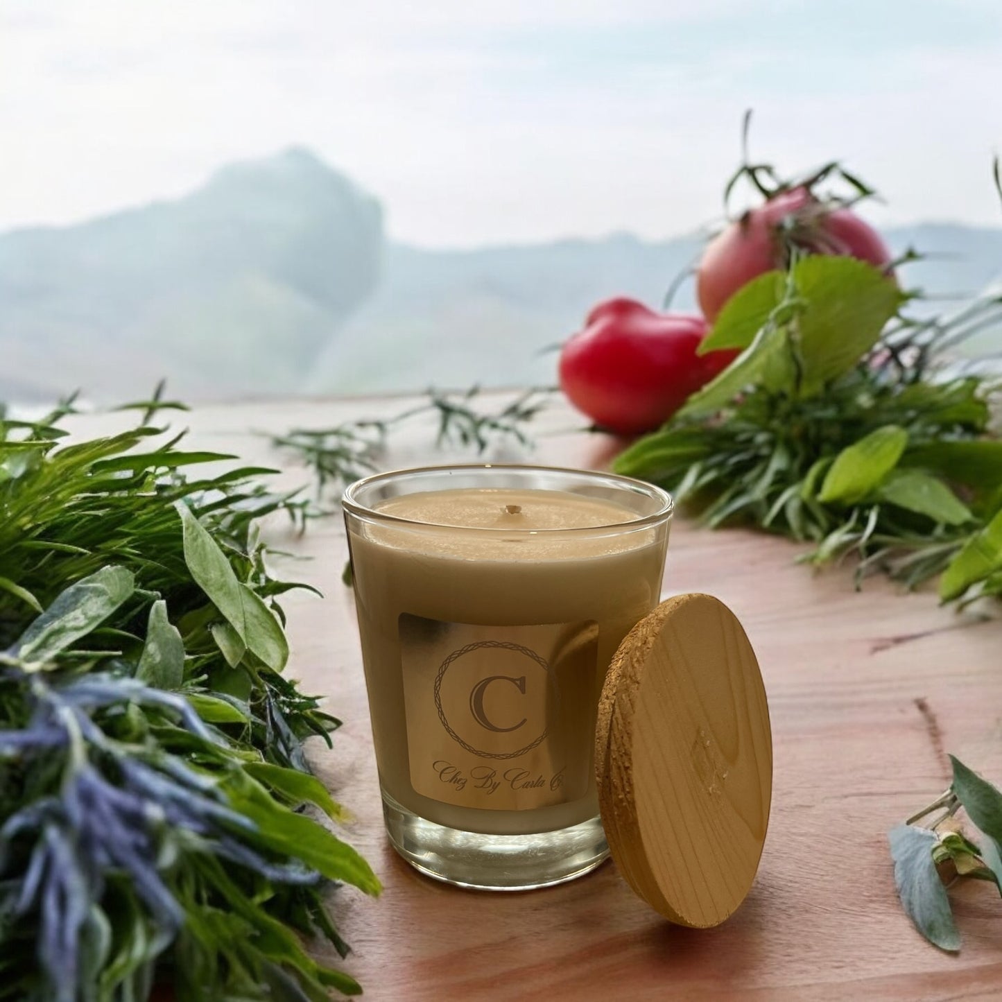 Bougie parfumée - Fraîcheur d'été Menthe Basilic