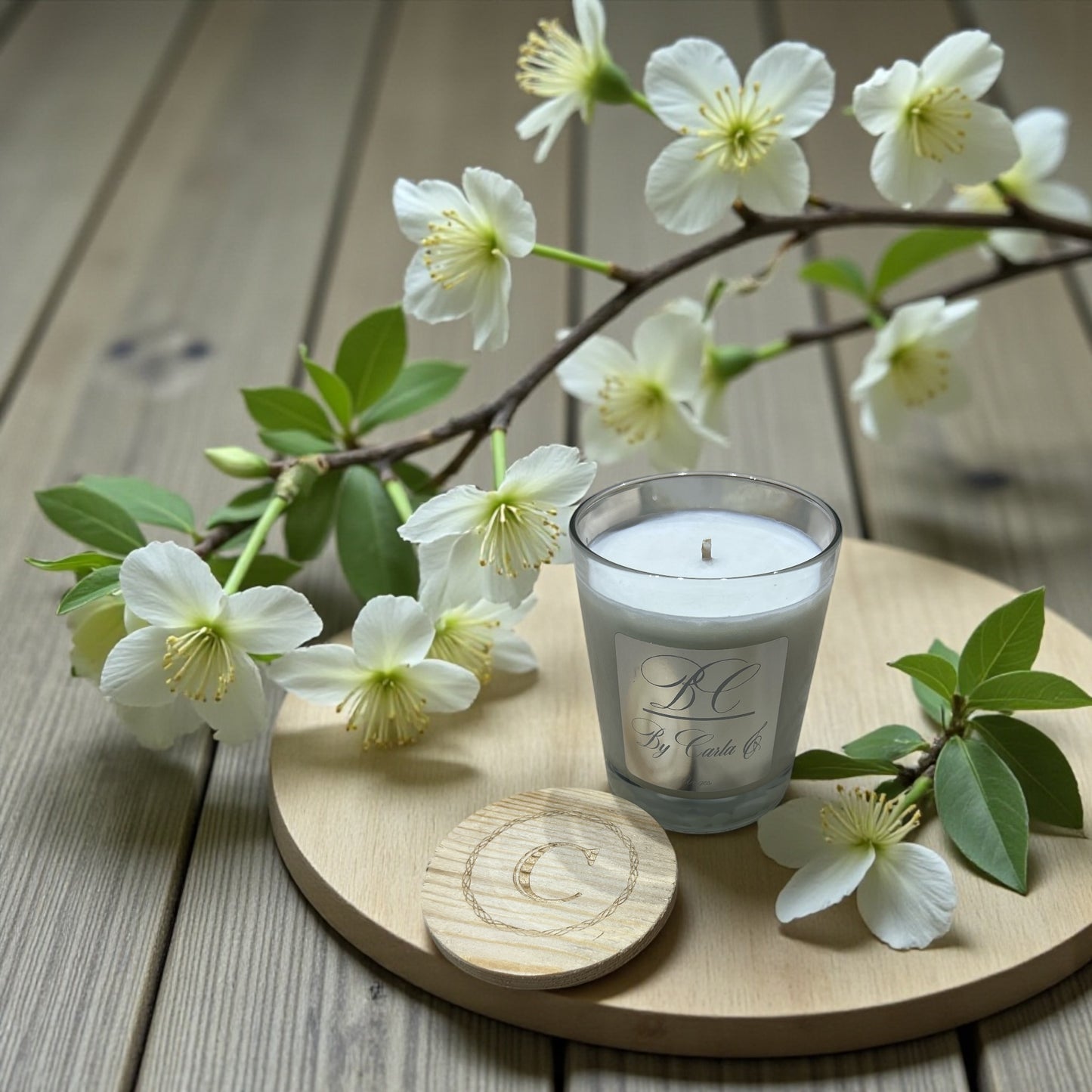 Bougie parfumée - Fraîcheur d'été Menthe Basilic