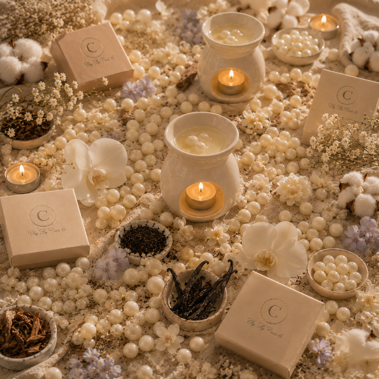 Scented wax bead melts (30g) - Cachemire Woody Accord