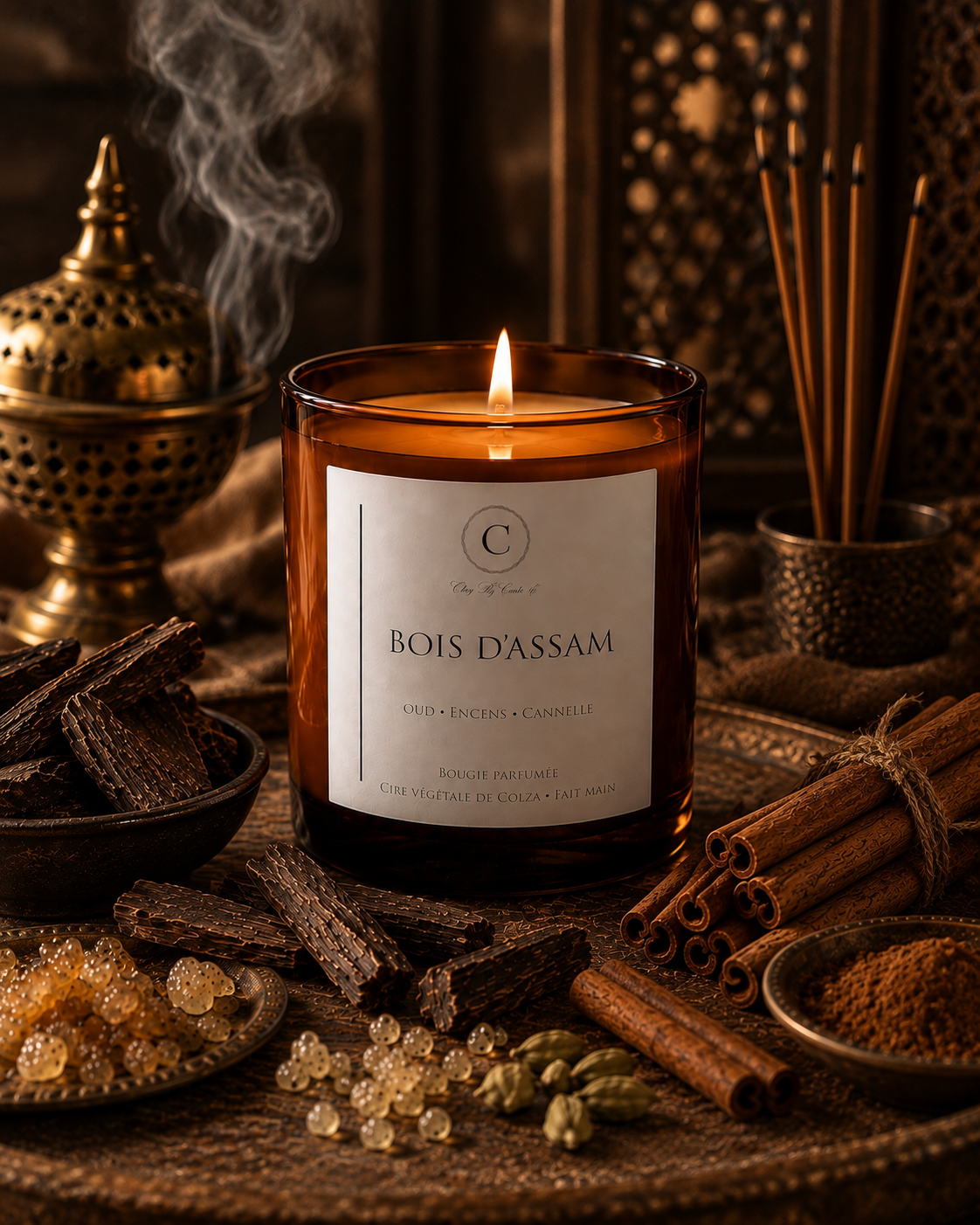 Bougie Parfumée - Bois D’Assam ( Précommande )