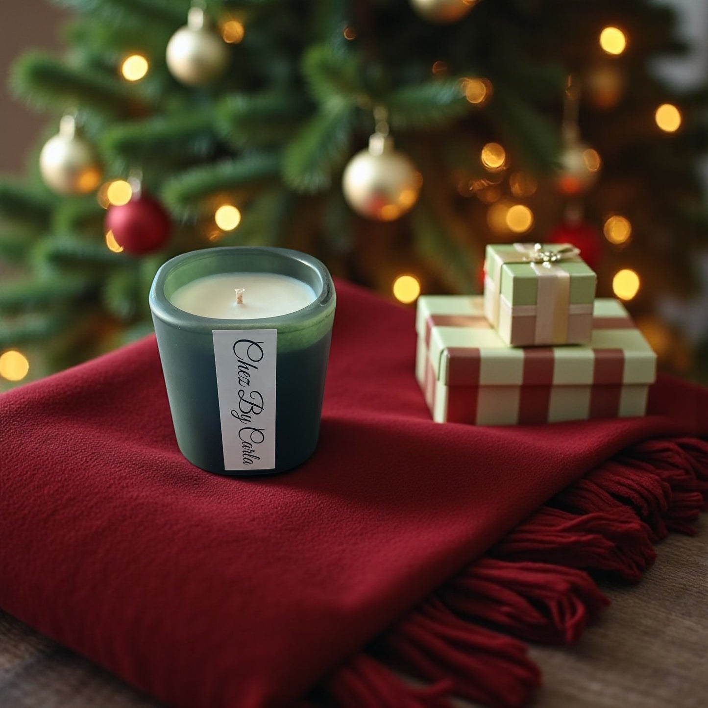 Bougie Parfumée - Mandarine épicée au feu de bois