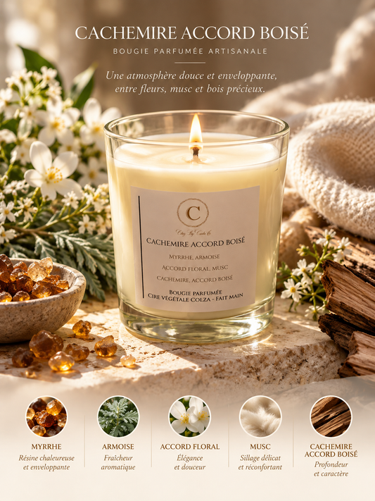 Scented candle - Cachemire Woody Accord