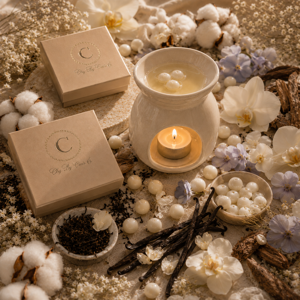 Fondants de perles de cire parfumée (30g) - Musc
