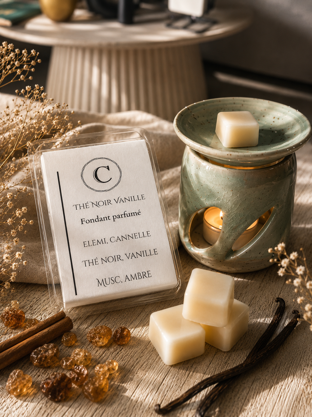 Fondant parfumé – Thé Noir Vanille 80g