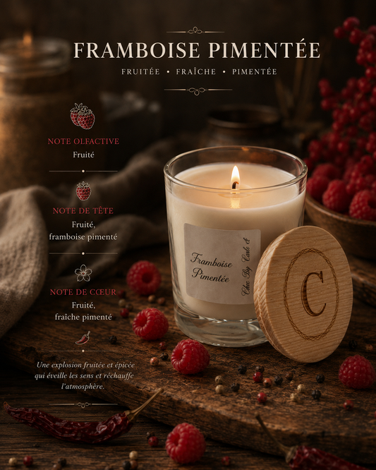 Scented candle - Framboise Pimentées