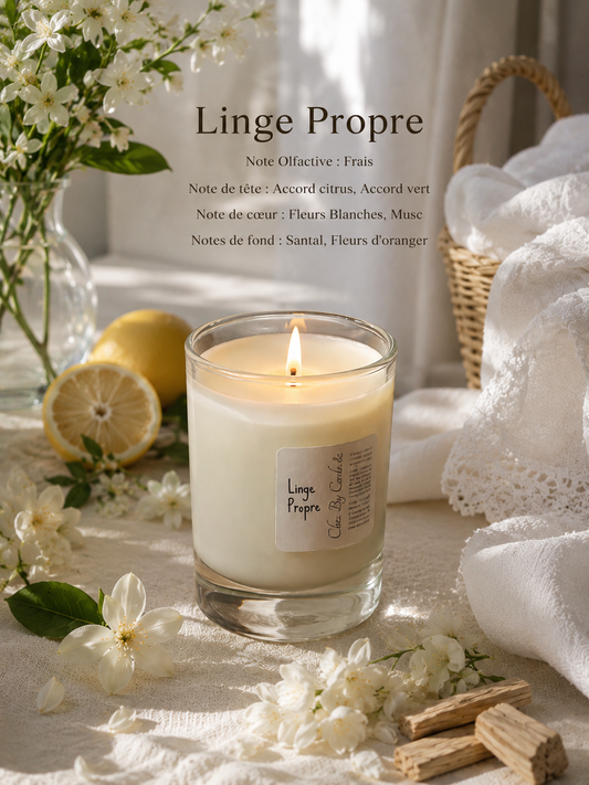 Bougie Parfumée - Linge Propre