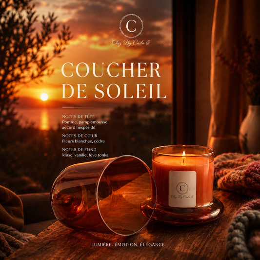 Bougie Parfumée - Coucher de Soleil
