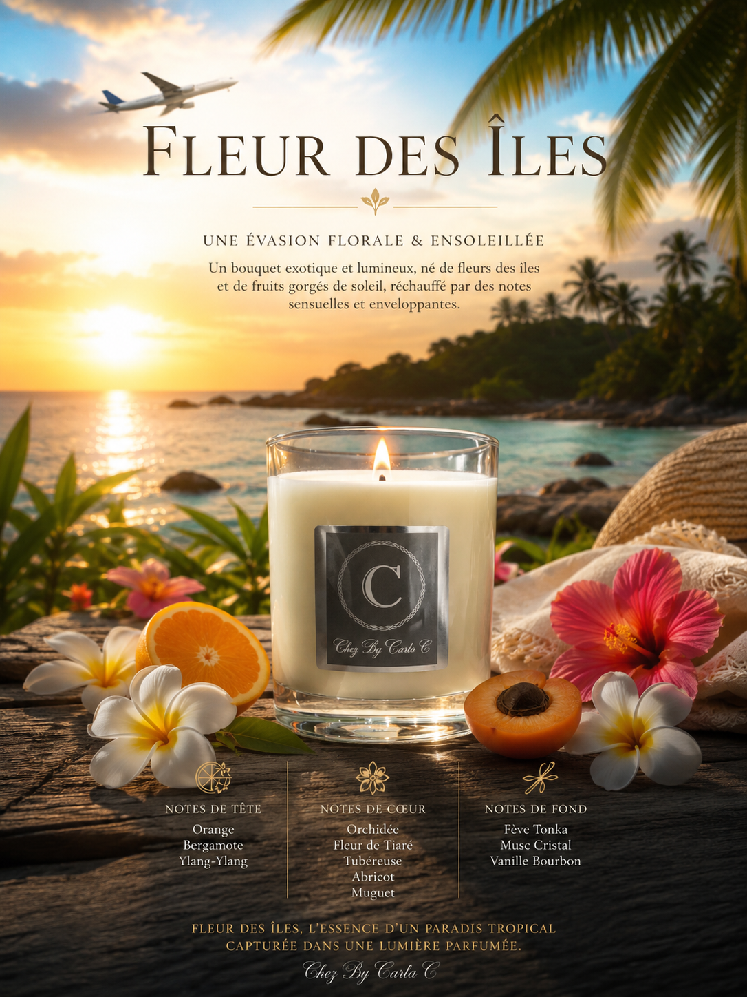 Scented candle - Island flower