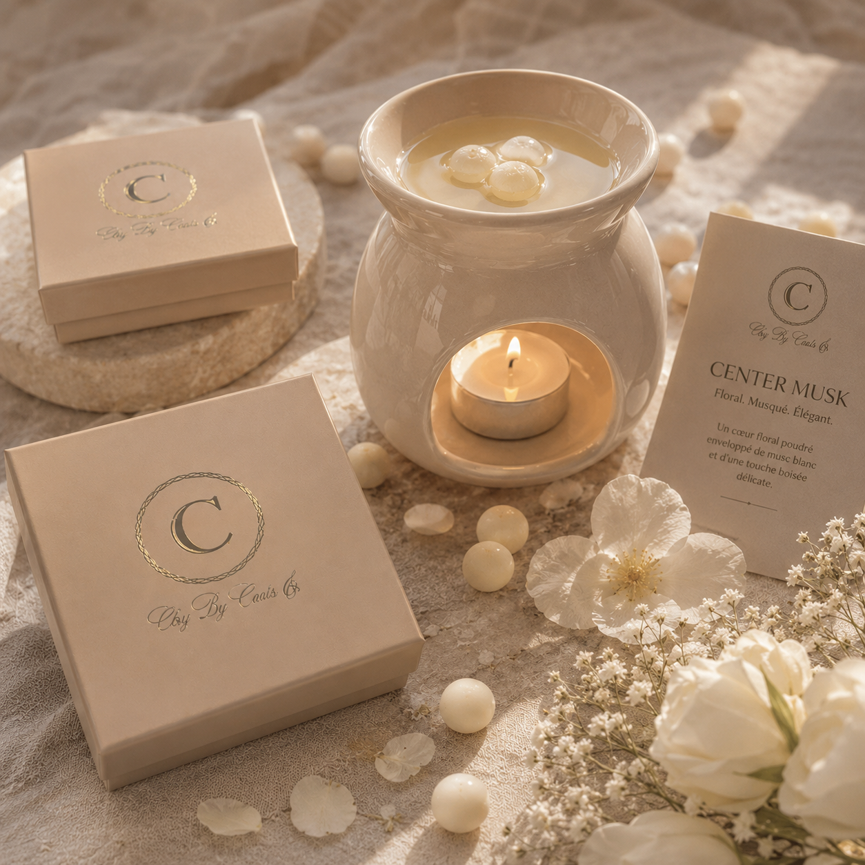 Fondants de perles de cire parfumée (30g) - Musc