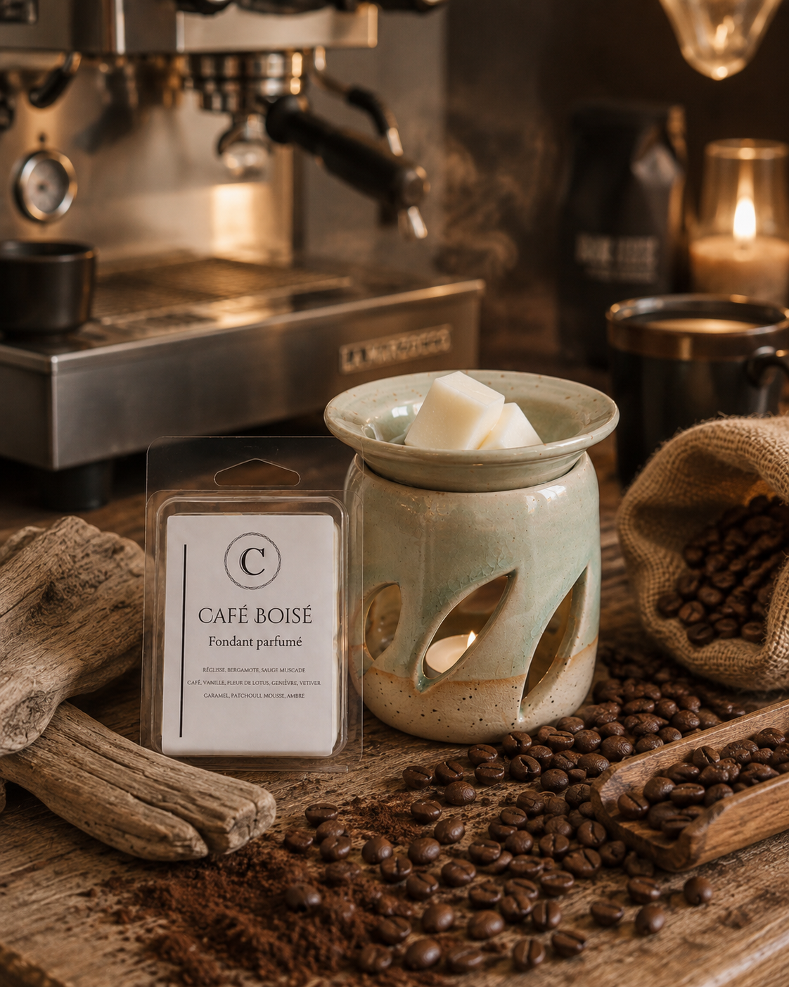 Fondant parfumé – Café Boisé 80g