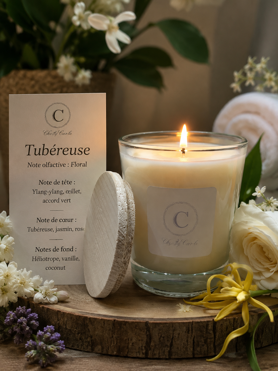 Scented candle - Tuberose