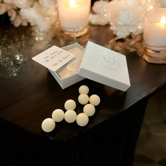 Fondants de perles de cire parfumée (30g) - Thé Noir & Vanille
