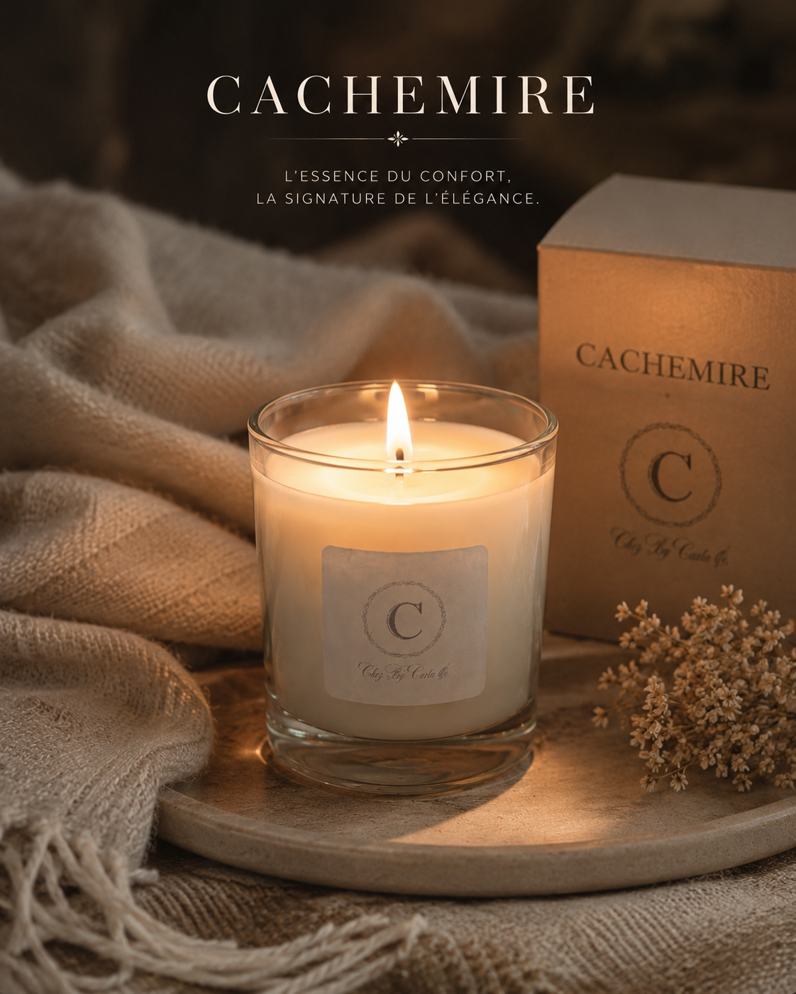 Scented candle - Cachemire Woody Accord