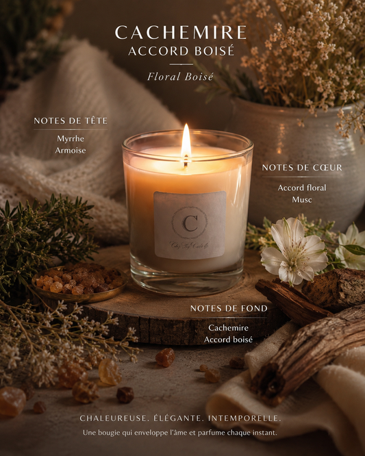 Scented candle - Cachemire Woody Accord