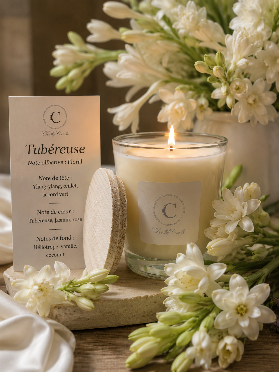 Scented candle - Tuberose