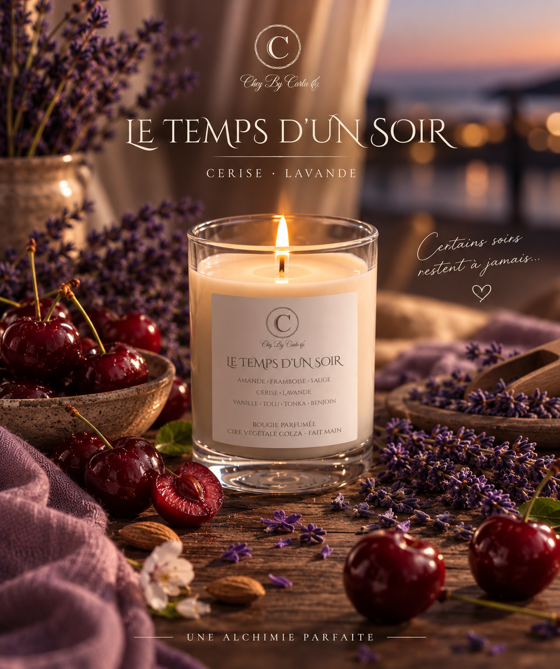 Scented candle - Toi+Moi=Nous