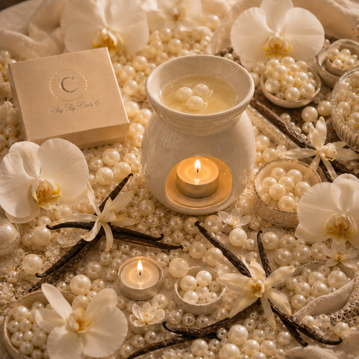 Fondants de perles de cire parfumée (30g) - Fleur de Coton