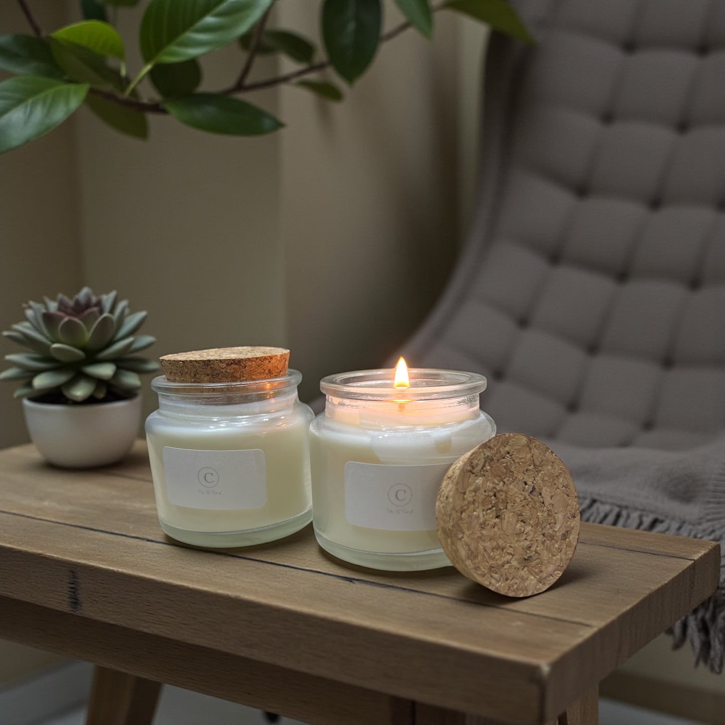 Bougie Parfumée - Mandarine épicée au feu de bois