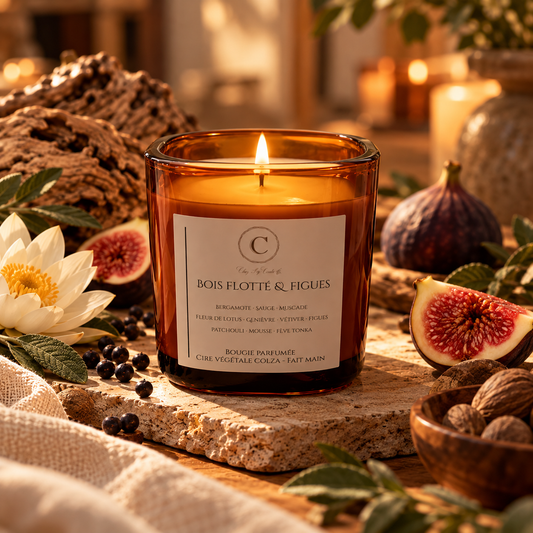 Bougie Parfumée- Bois flotté & Figue