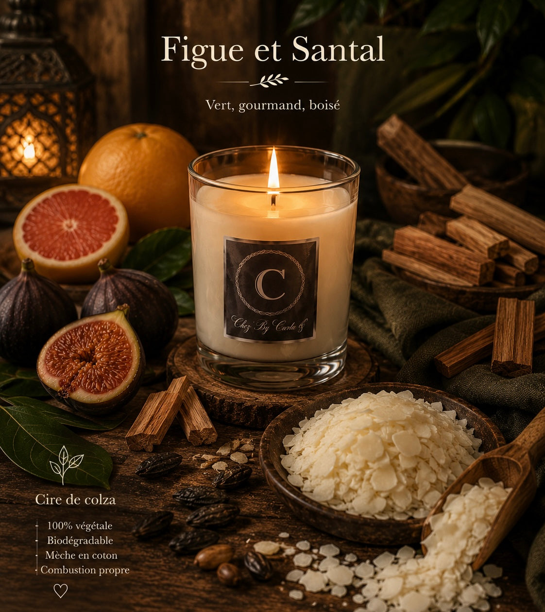 Bougie parfumée - Figue & Santal