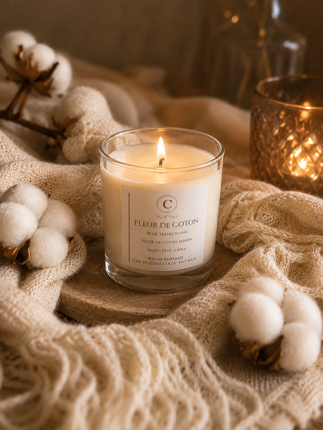 Bougie parfumée - Fleur de Coton
