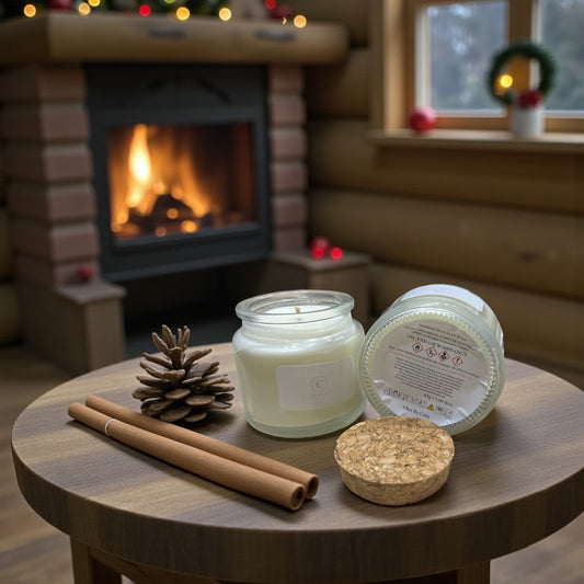 Bougie Parfumée - Mandarine épicée au feu de bois