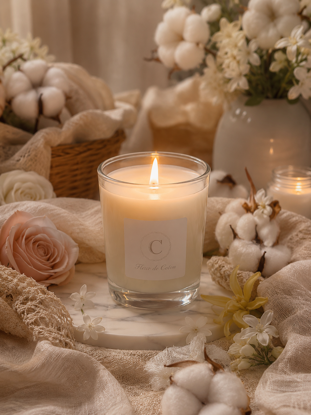 Scented candle - Cotton Flower