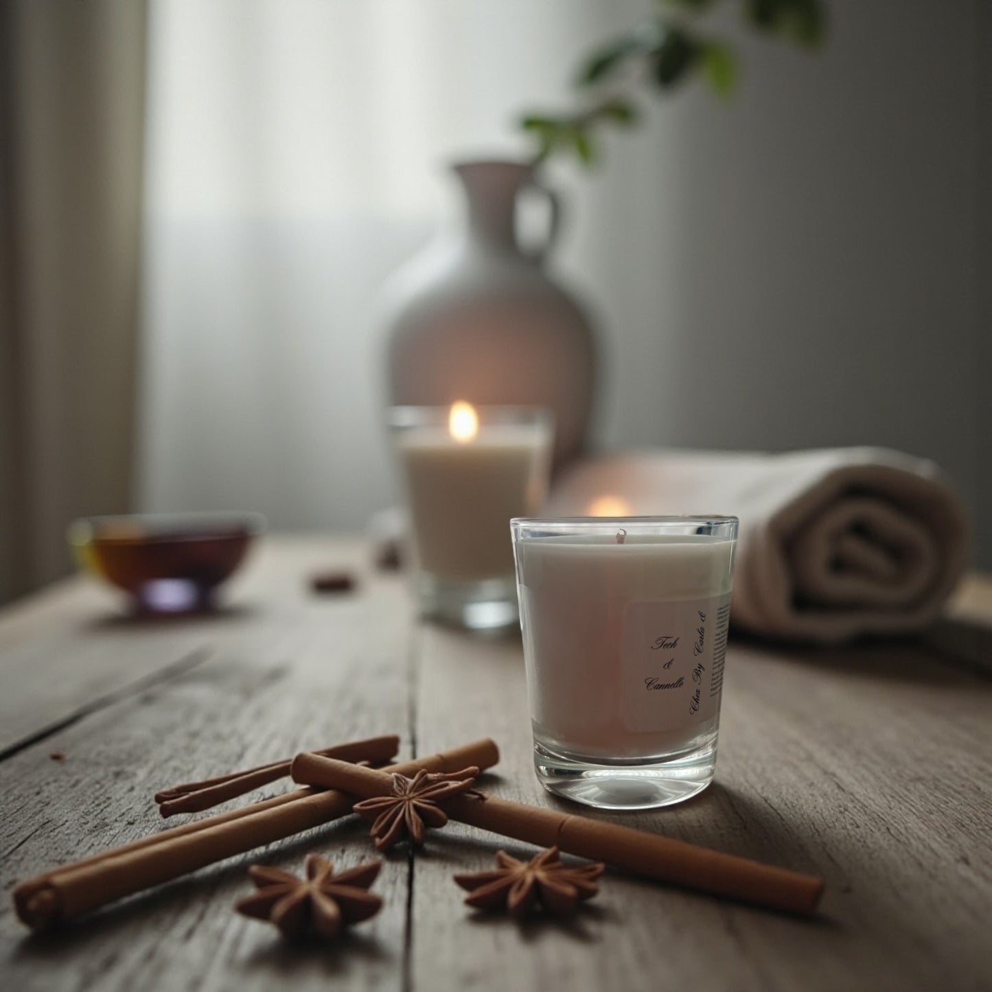 Bougie Parfumée - Teck & Cannelle
