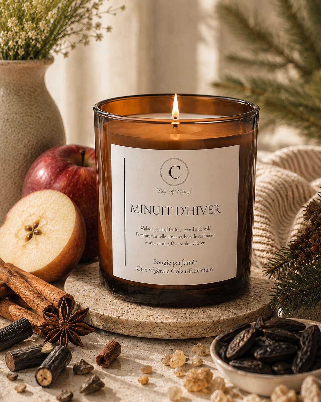 Bougie Parfumée - MINUIT D’HIVER ( Précommande )
