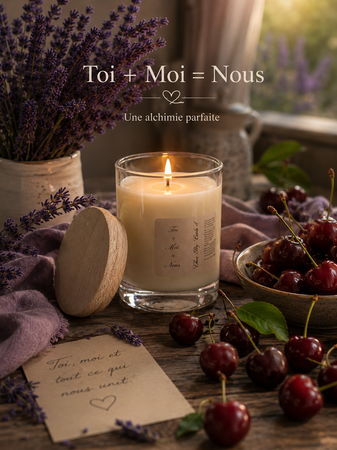 Scented candle - Toi+Moi=Nous