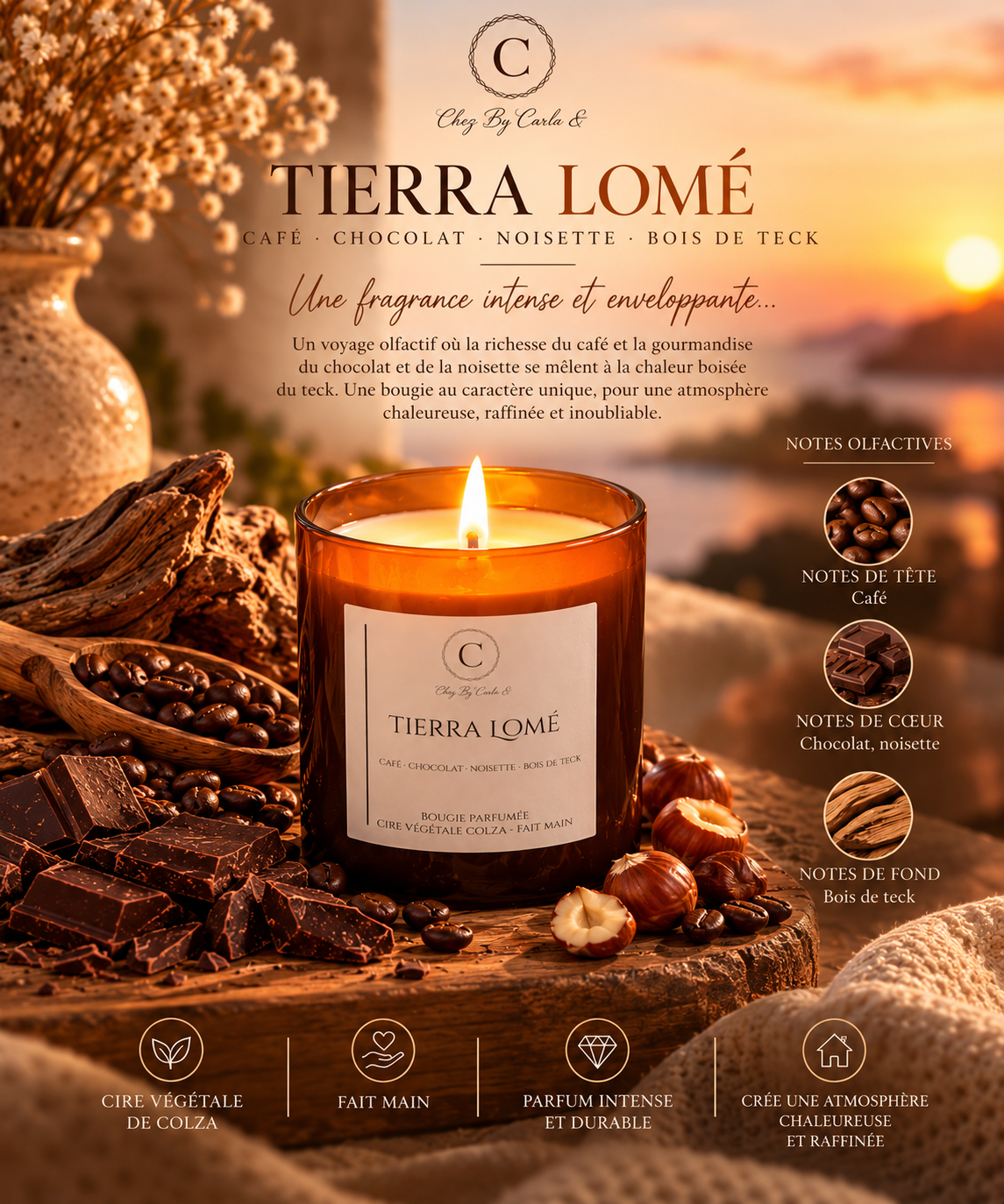 Vela Perfumada - Tierra Lomé