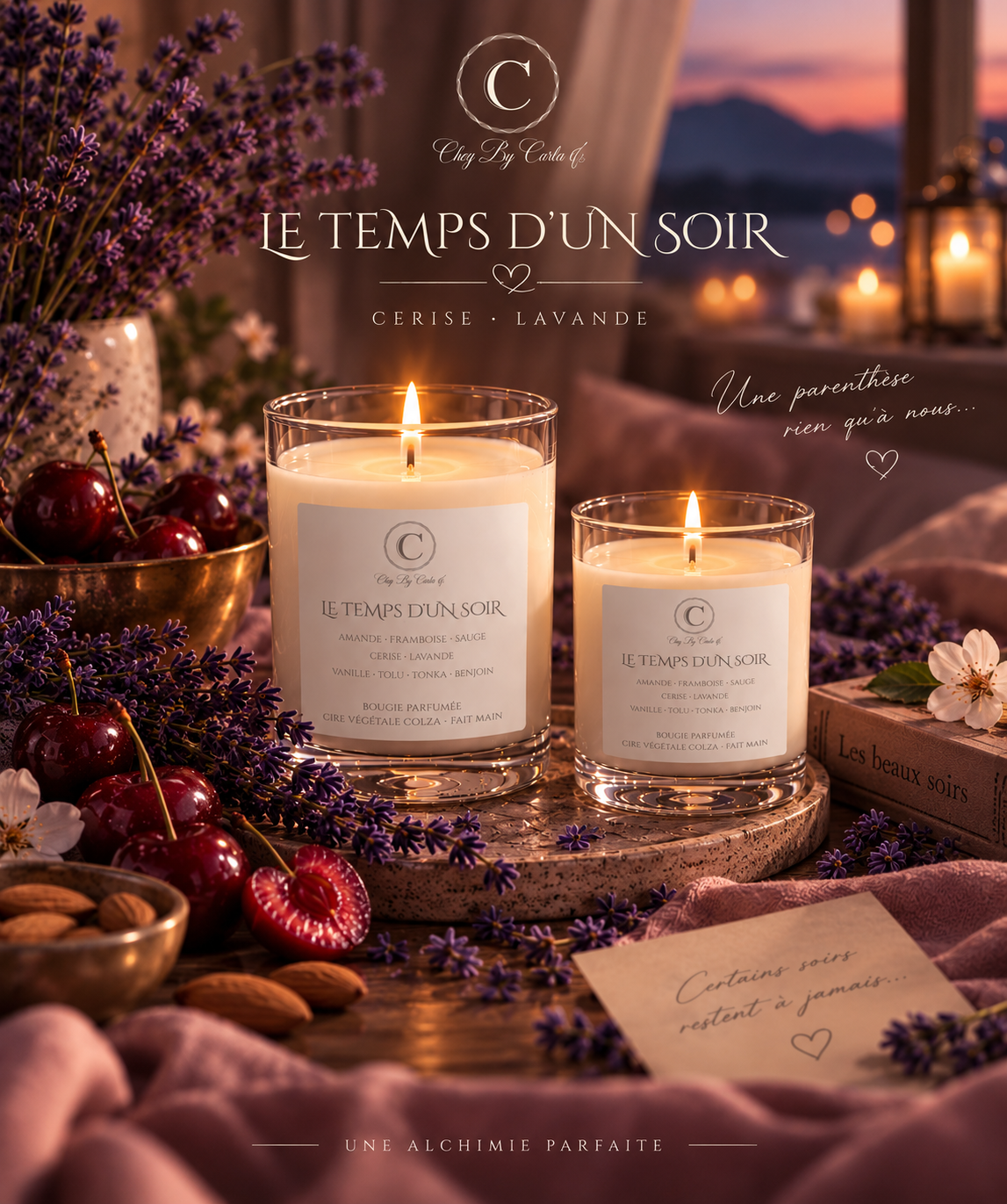 Scented candle - Toi+Moi=Nous
