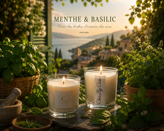 Scented candle - Summer freshness Mint Basil