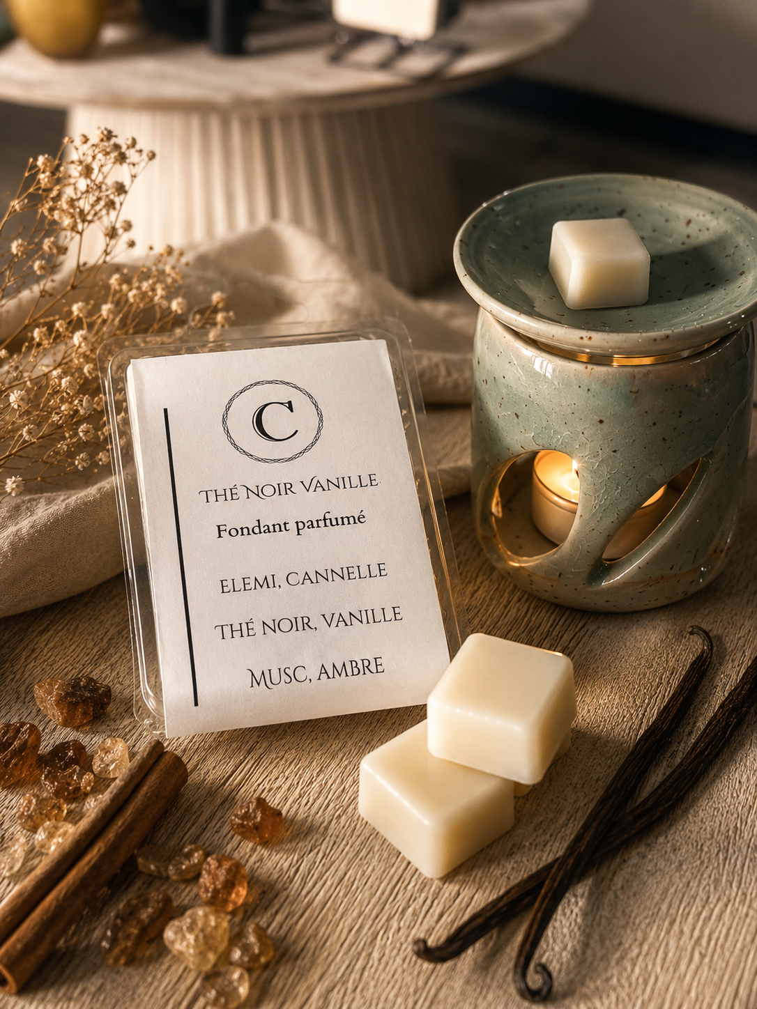 Fondant parfumé – Thé Noir Vanille 80g
