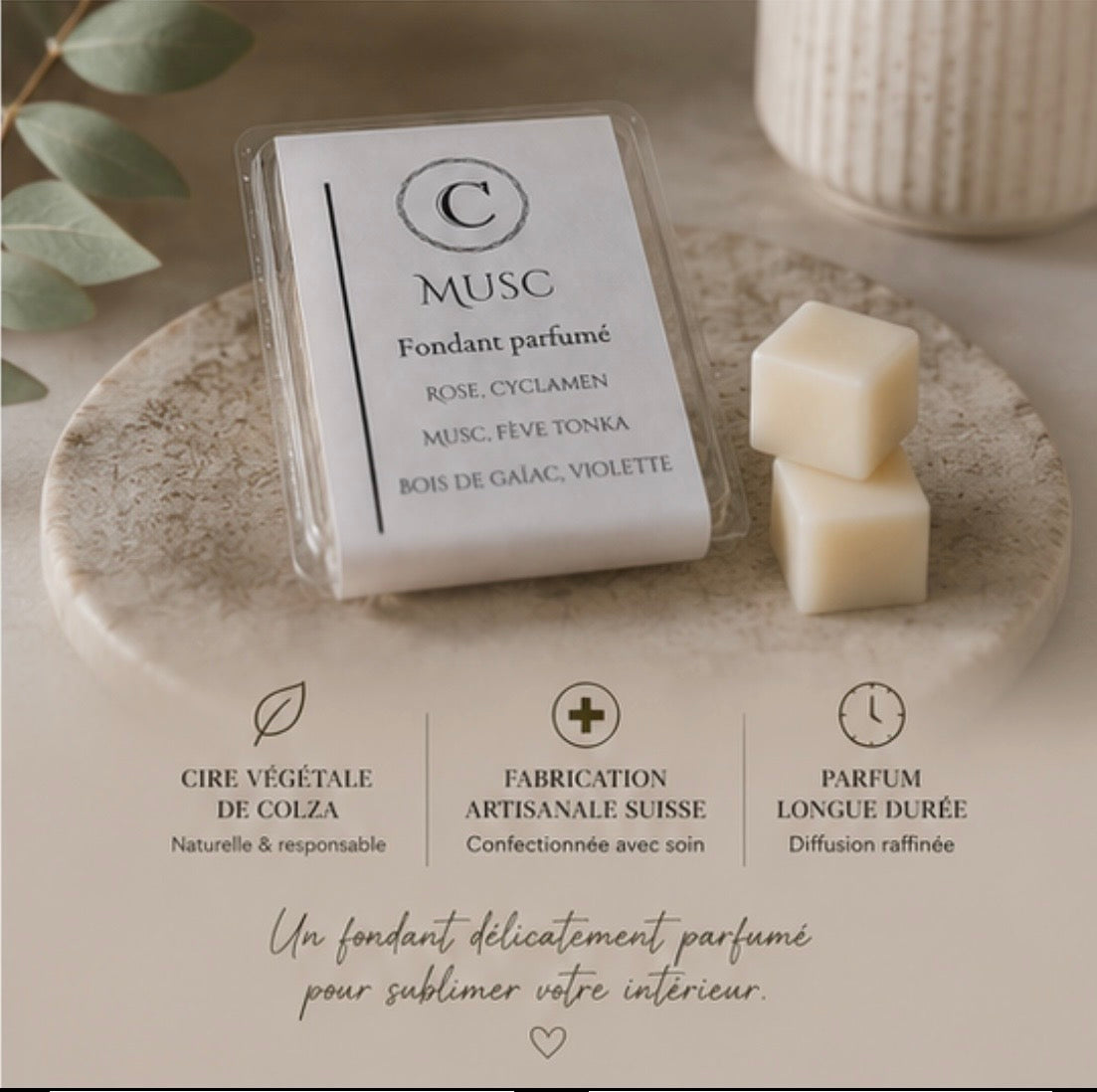 Fondant parfumé Musc 80 g