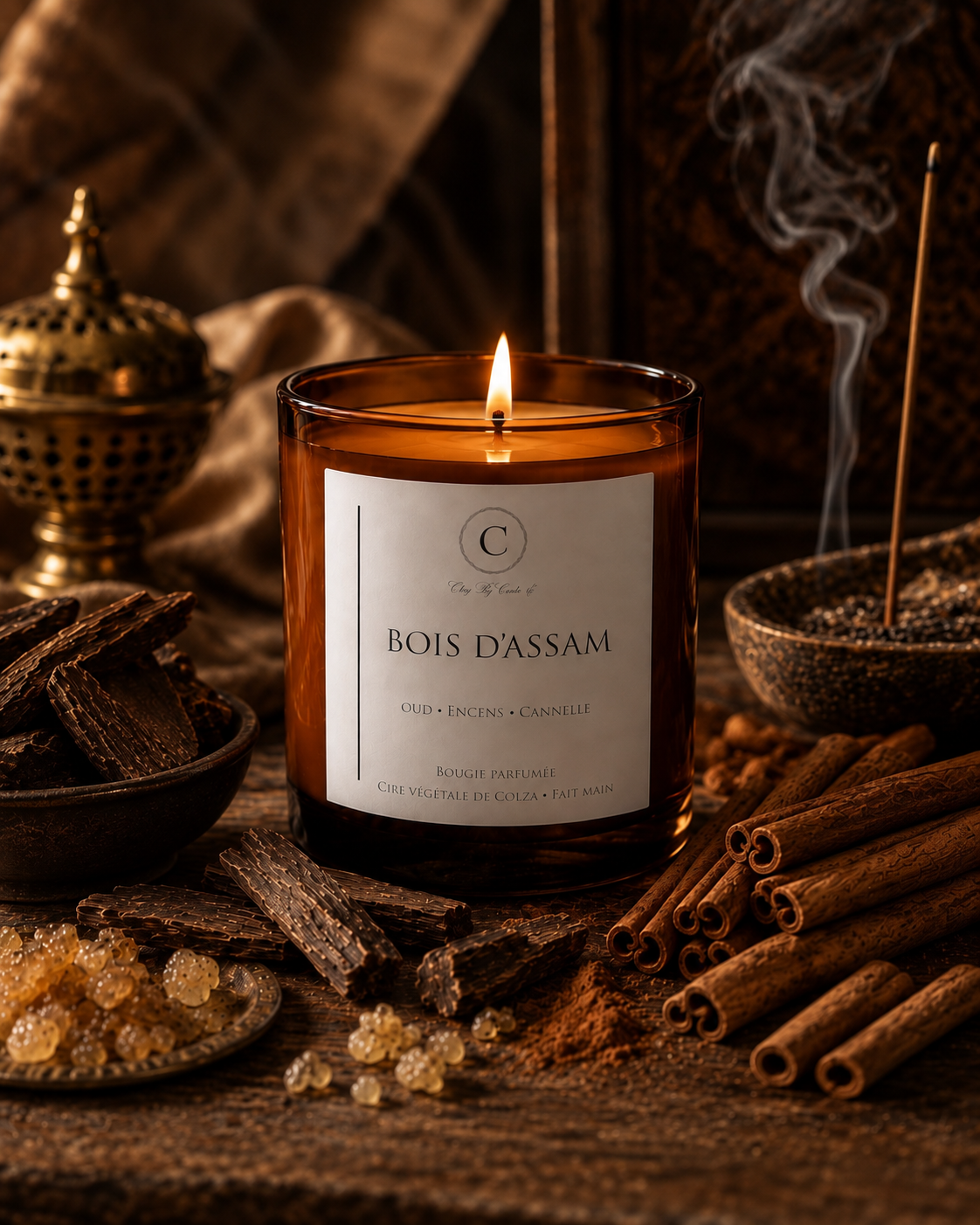 Bougie Parfumée - Bois D’Assam ( Précommande )
