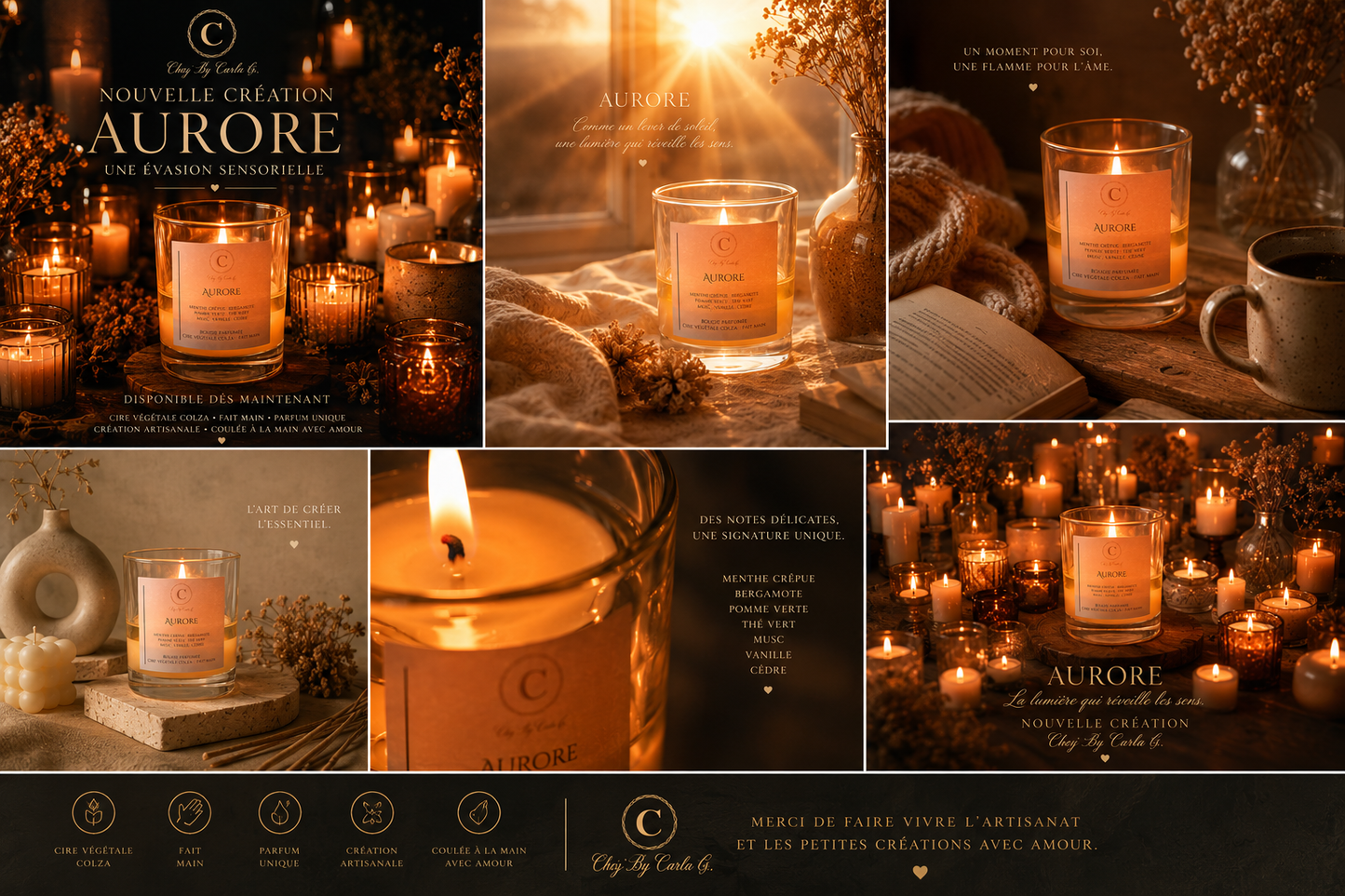Bougie parfumée - Aurore