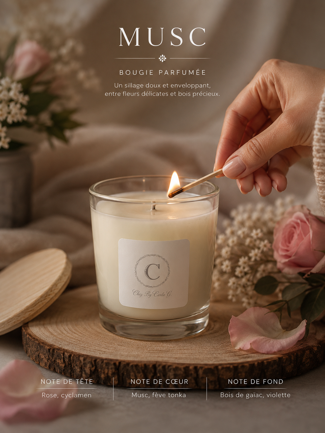 Scented candle - Musk